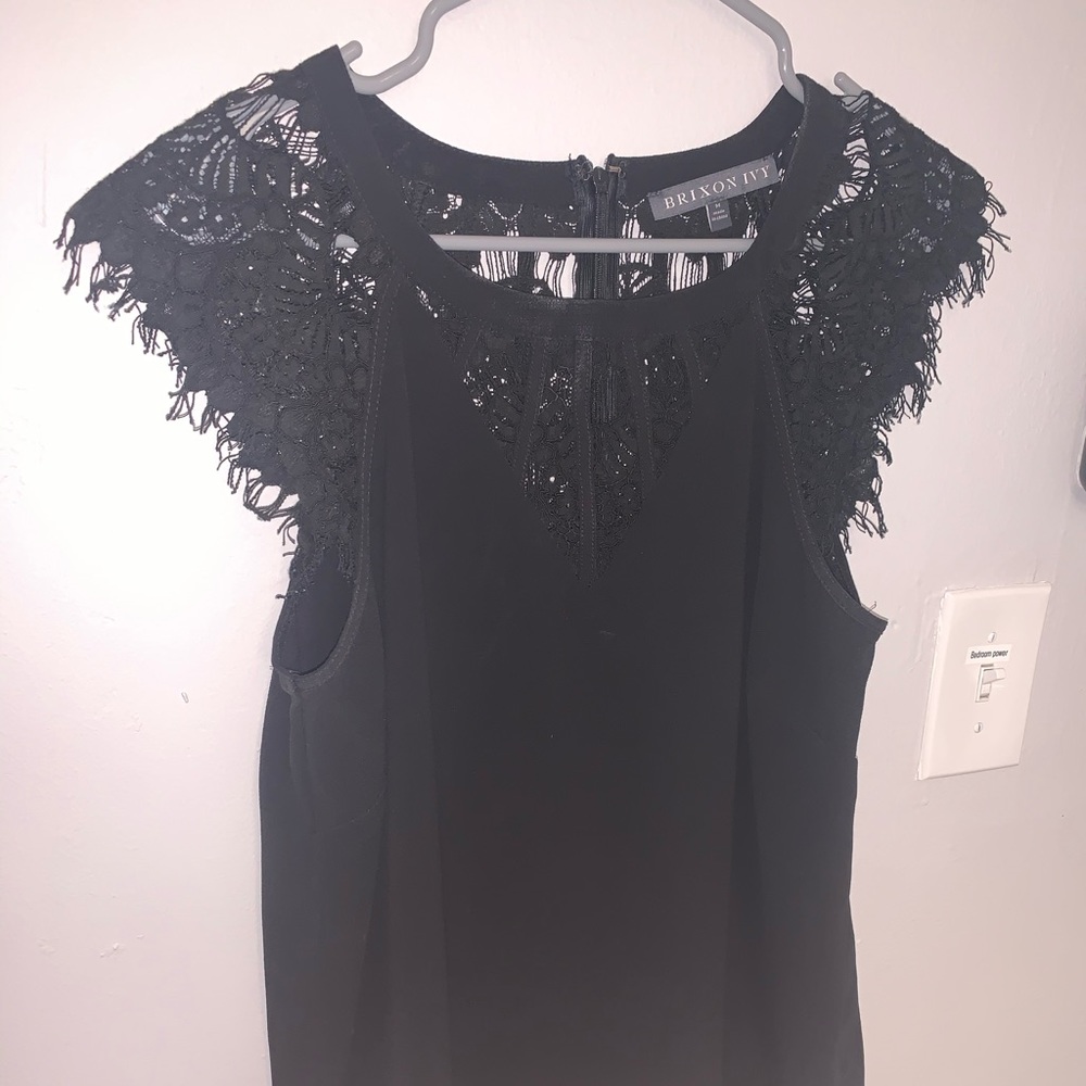 Black lace top